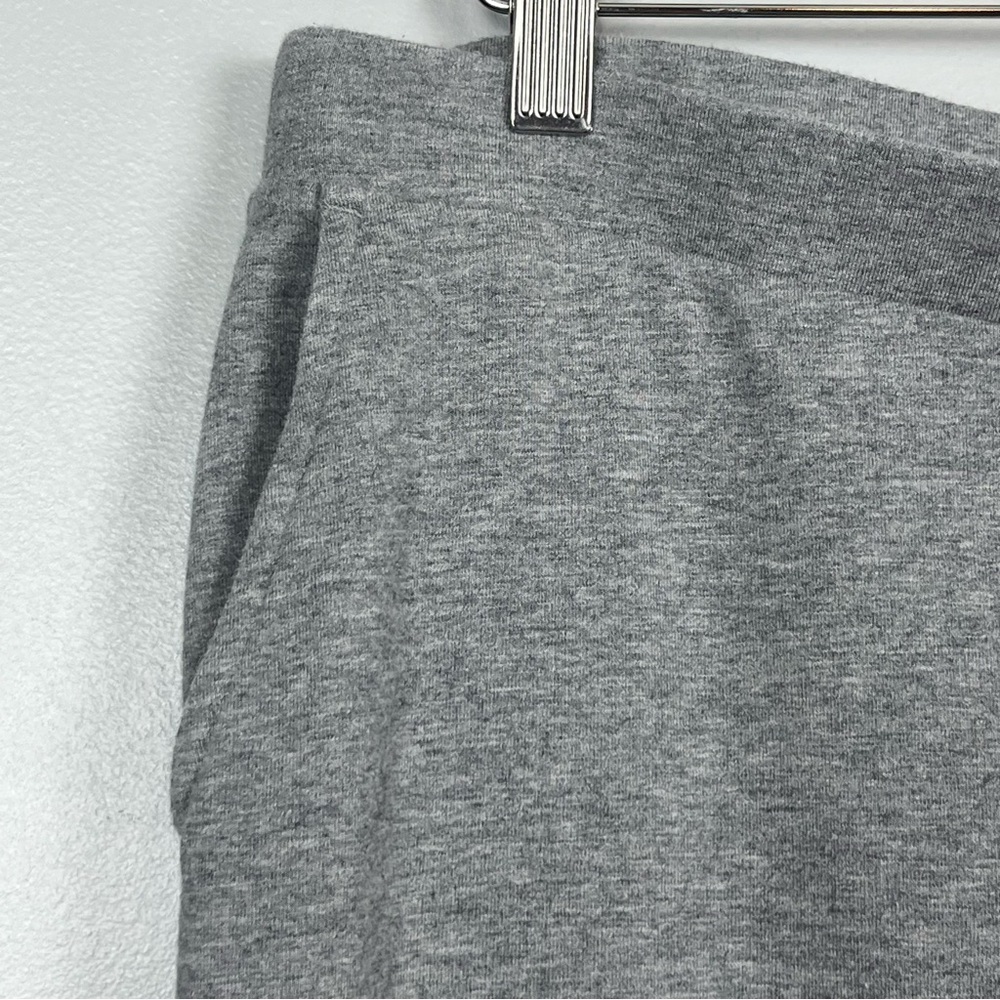 PureJill heather gray Full-Leg Cropped Pima cotton modal spandex pants, MP. - Picture 7 of 10